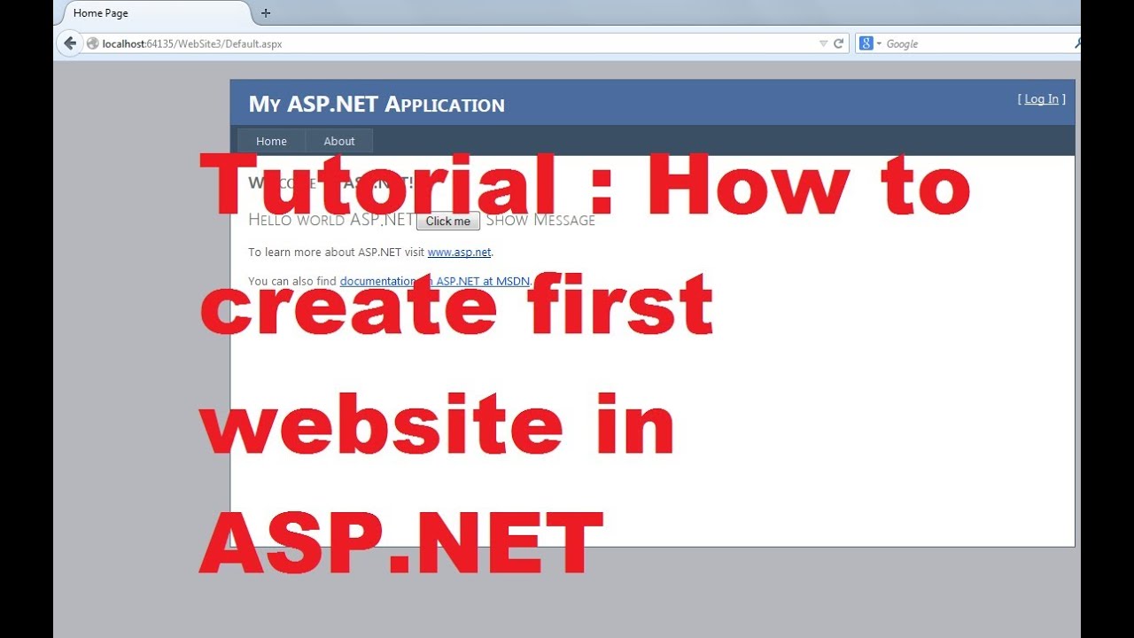 Туториал asp.net 7. How to create dotnet. Asp page login