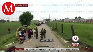 Huachicoleros de Texmelucan Puebla agreden a militares