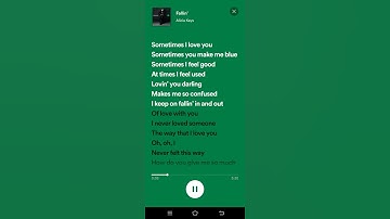 Thumbnail of Fallin' Lyrics - Alicia Keys