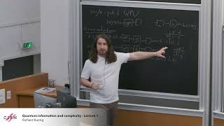 Richard Kueng: Quantum information and complexity - lecture 1