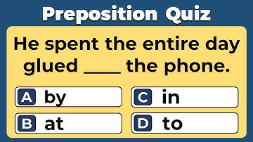 Preposition Quiz: Can You Pass This Test? | 94% FAIL This Simple English Quiz  #14