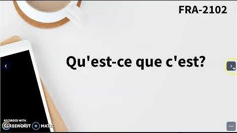 Vidéo FRA2102 Le questionnaire de lecture