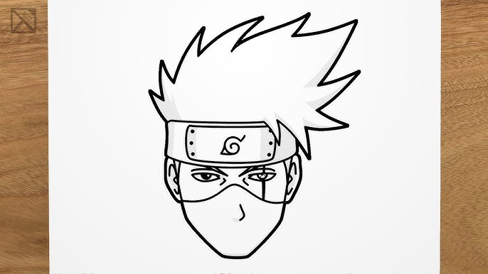 How To Draw Kakashi  Naruto - Easy Step By Step 