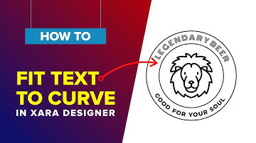 How to fit text to curve in xara designer pro