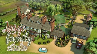 Большое Родовое Поместье🐮🍆│Строительство│Large Family Estate│SpeedBuild│NO CC [The Sims 4]