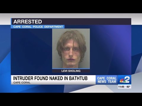 Man breaks into Cape Coral home, found naked in bathtub on Christmas Day