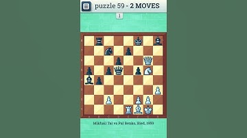 CHESS PUZZLE - 59 | Checkmate in two moves | Chess, Chess Strategy, Chess Game, Chess Puzzles