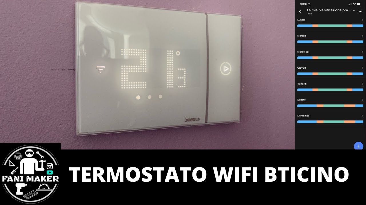 Come installare un termostato Smart! Bticino Smarther2 Netatmo con  controllo da app 