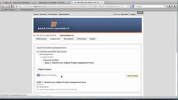 How to Submit an assignment in Digication?