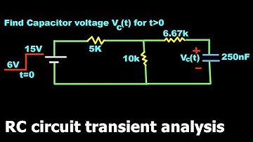 RC circuit transient analysis II Problem 6