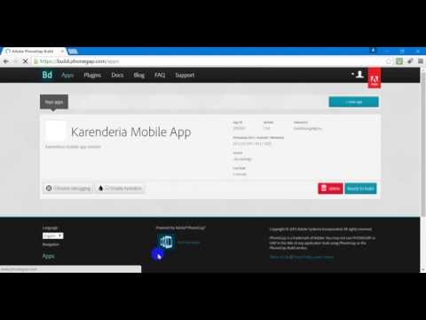 tutorial  compiling app using build phonegap