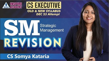SM REVISION | LECTURE  2| CS EXECUTIVE OLD SYLLABUS DEC 23 | CS SOMYA KATARIA