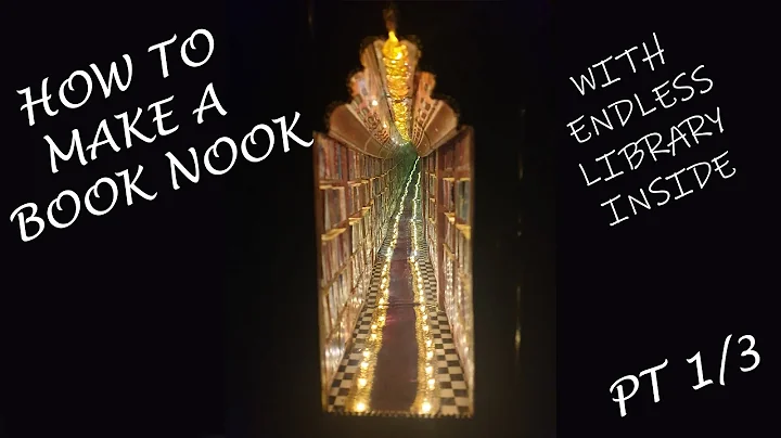 How to make a book nook with endless library illusion inside Part1/3