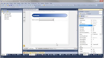 Create WPF Master – Detail UI Using Data Sources Window Object DataSource