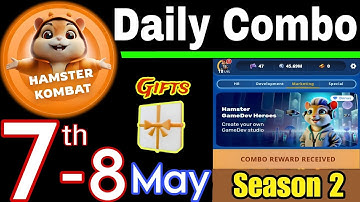 Hamster Kombat GameDev Heroes 🎮| 8 May Daily Cipher 🧩 Season 2