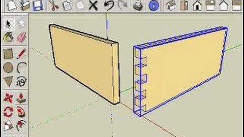 sketchup boxjoint tutorial