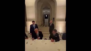 "Trump signed the US-Iran deal."#viral #trending #shorts #short #fun #foryou #funny #fyp #new #news