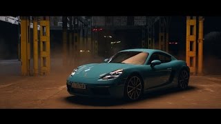 Race drones vs. Porsche 718 Cayman