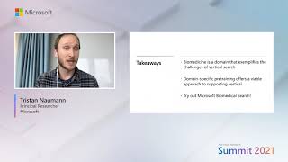 Research talk: Domain-specific pretraining for vertical search