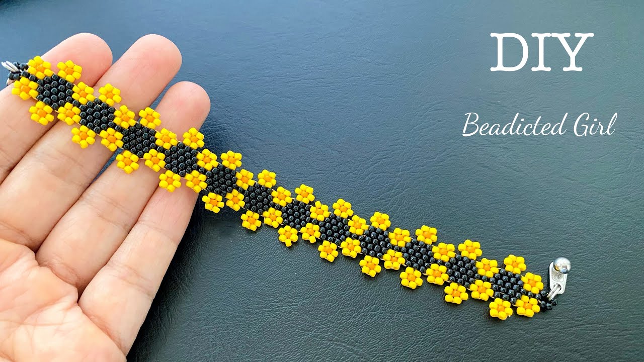 Tutorial Brick stitch Bracciale #bracelet - Collaborazione Beebeecraft 