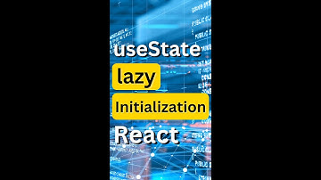 useState lazy initialization in React | #shorts