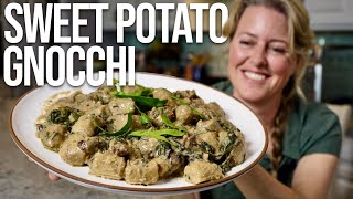 PlantBased Sweet Potato Gnocchi (Gnocchi can be EASY!)