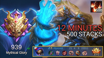 ALDOUS JUNGLE TUTORIAL 2021 | 12 MINUTES 500 STACKS GAMEPLAY | 1 KILL PER MINUTE ALDOUS BEST BUILD