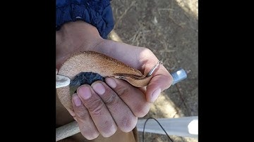 Flint Knapping An Obsidian Point Using Mainly Indirect Percussion