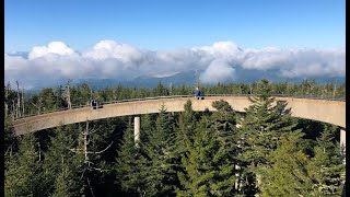 Clingmans Dome walk to Observation Tower Great Smoky Mountains N P