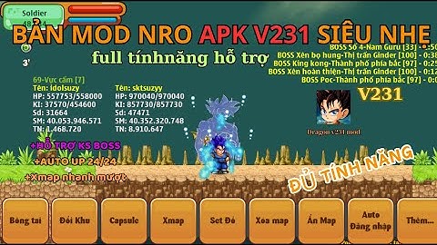 NRO JAVA  - CẬP NHẬT BẢN MOD NRO V237 JAVA Mới Nhất Đầy Đủ Các Tính Năng Chuyên Treo Cho Ae