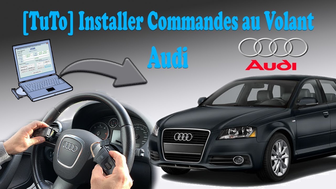 Comment installer et coder des commande au volant Audi - YouTube