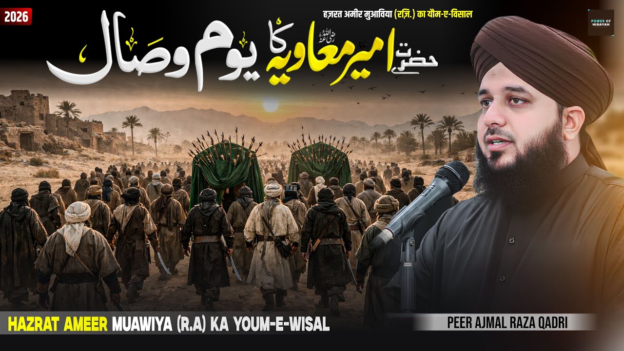 Youm-e-Wisal Hazrat Ameer Muawiya (R.A) | Waqia Jo Dil Hila De | Ajmal Raza Qadri