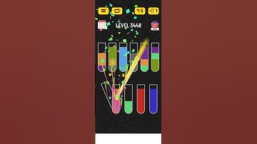 Water sort puzzle - Level 3448 #puzzle #games #level #watersortpuzzle #gaming #gameplay #solution
