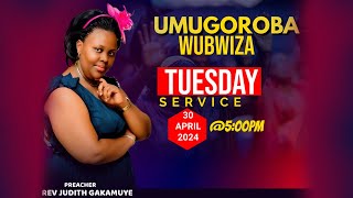 🔴LIVE.. UMUGOROBA W'UBWIZA WITH REV JUDITH GAKAMUYE - HOPE IN JESUS CHURCH 30 APRIL 2024