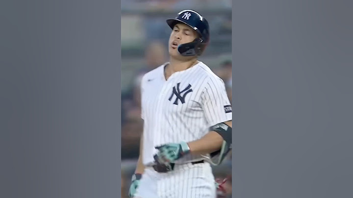 Giancarlo Stanton’s first hit of 2025! #Yankees