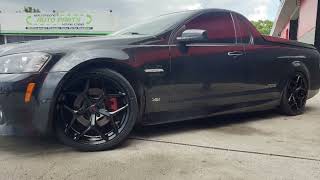 SSW Dominate rims on an SS Holden ute