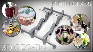 NEW - 3D Stained Glass 6 Angle Jig! - Birch Glass 3D Geo-Jig - Includes Free Tutorials & Patterns