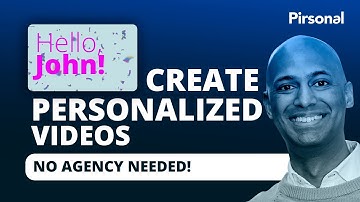 Create AI Personalized Videos (No Agency Needed!) with Pirsonal