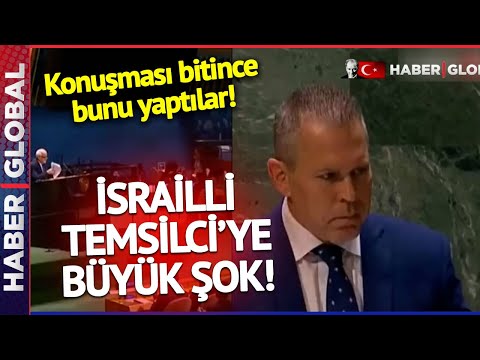 BM'de İsrailli Temsilciye Büyük Şok! Konuşması Bittikten Sonra Bunu Yaptılar