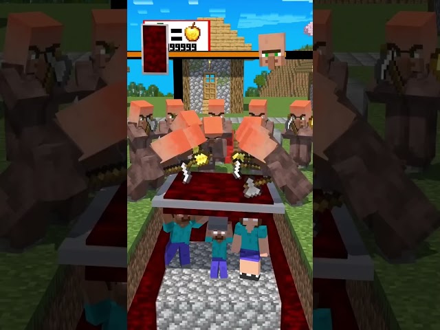 Help the Herobrine family escape from the scammer villagers#friendship #shorts #trending#anime
