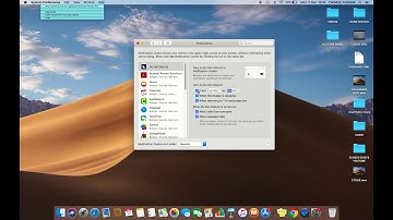 HOW TO SETUP OR CUSTOMIZE DO NOT DISTURB IN MAC OS MOJAVE