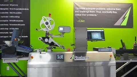 Pineberry Automated Labeler, Camera Verification, Reject and Shingling System
