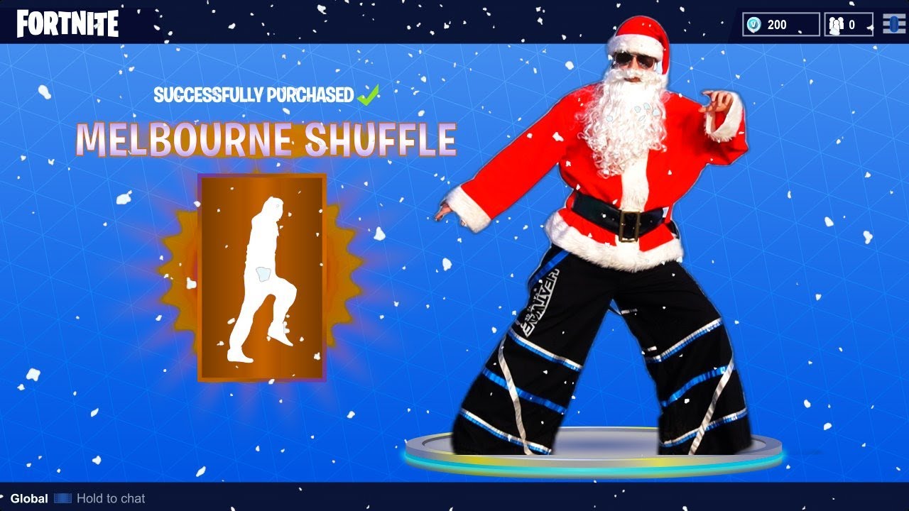 Fortnite NEW Hardstyle Santa Shuffle Skin  Emote Christmas Special