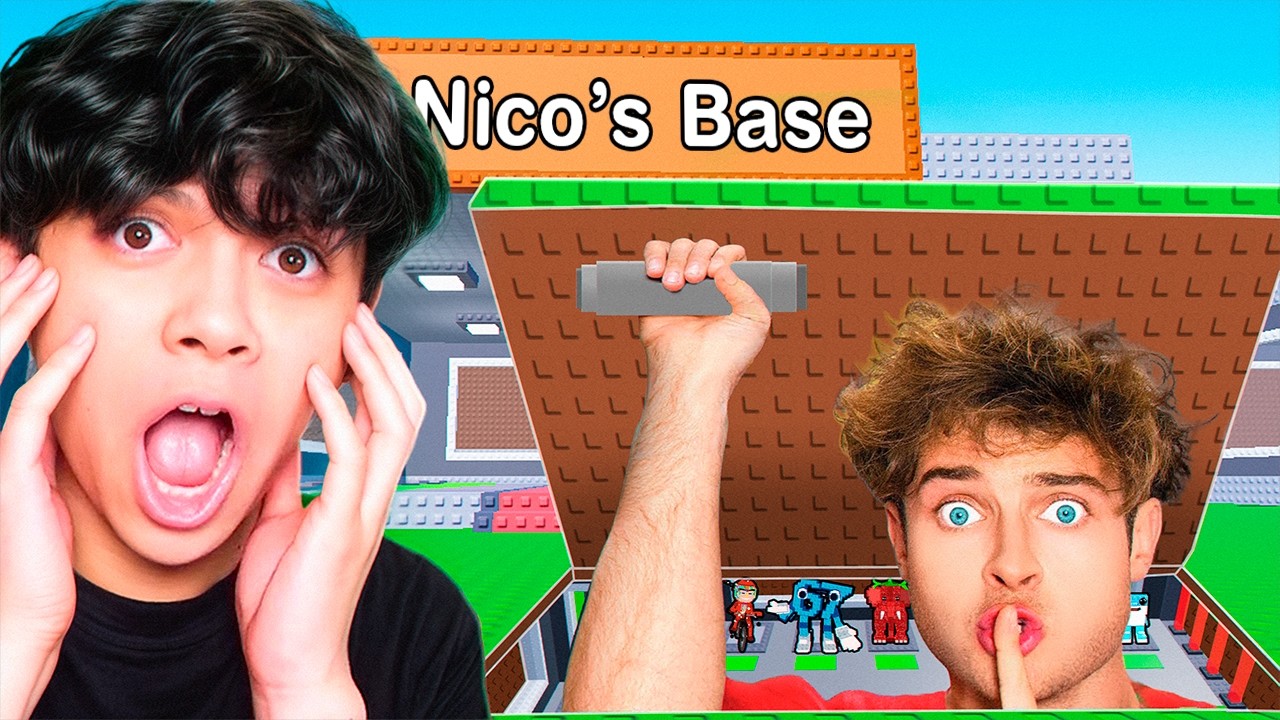 I Built a Secret Base in Roblox Steal a Brainrot! FT. Nico