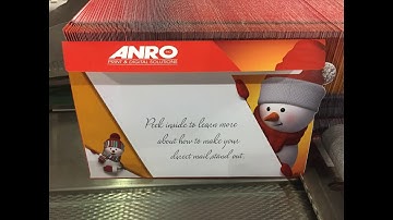 W+D 410 converting HP digital print into shape-cut holiday envelope