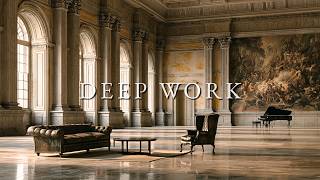 Deep Work Classic | Sunlit Baroque Hall for Uninterrupted Focus | Ambient Piano & Cello