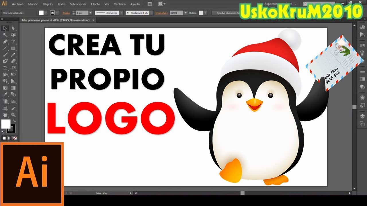 Como hacer un LOGO en Illustrator CS6 (PASO A PASO) | UskoKruM2010