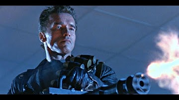 Terminator 2 T800 vs Police l The Best Quality 4K