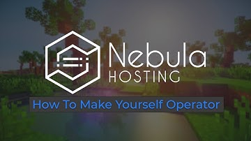 Nebula Hosting - How to OP yourself in your minecraft server