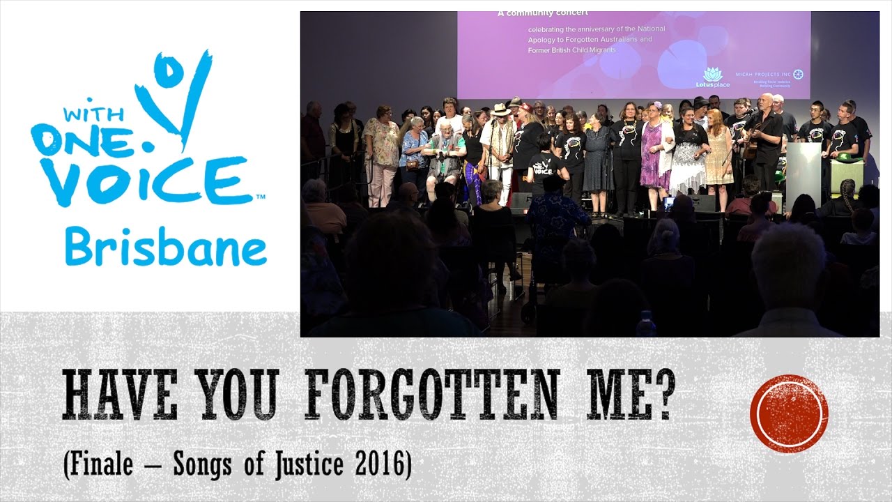 Have You Forgotten Me Finale Songs Of Justice 2016 YouTube